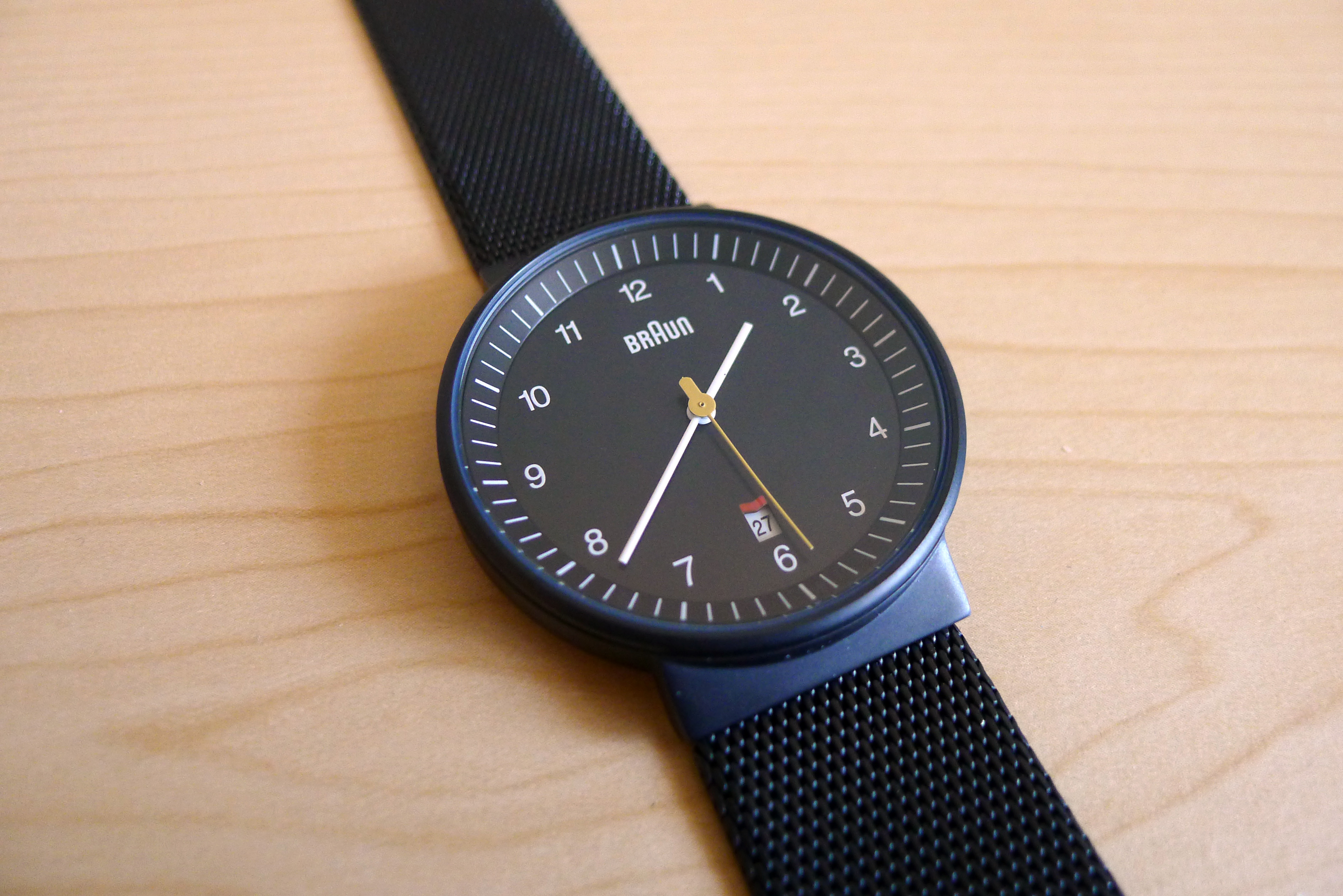 Braun Black Mesh Mens Watch BN0032BKBKMHG review - Okay Geek